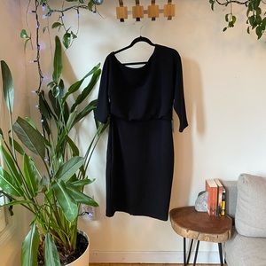 Mexx NWT Off-the-shoulder black dress with pencil skirt, Size 12
